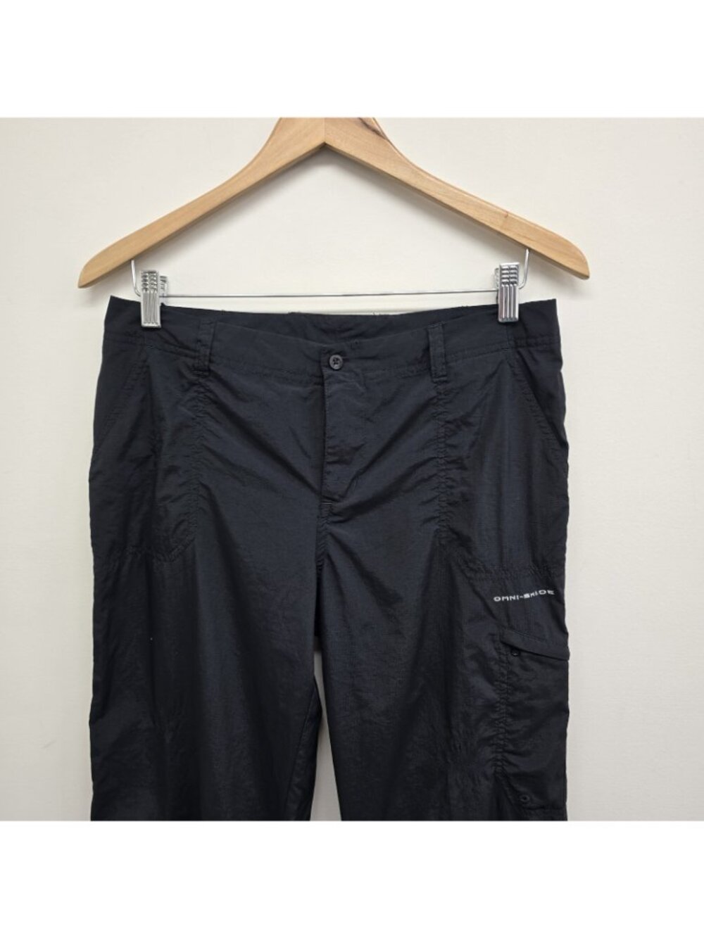 Columbia PFG Nylon Omni-Shade Convertible Pants Womens Size 8 Outdoor Black READ - Picture 9 of 10